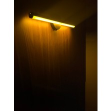 Ase Metal Amber Led 9V Pilli Kendinden Yapışkanlı Aplik