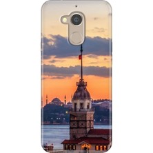 Grabono General Mobile Gm 8 Uyumlu Kılıf Desenli Silikon Renkli Tpu Uv Kız Kulesi