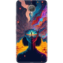 Grabono General Mobile Gm 5 Plus Kılıf Desenli Trend Silikon Girdap