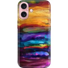 Grabono iPhone 16 Plus Kılıf Silikon Desenli Kalıplı Case Sulu Boya