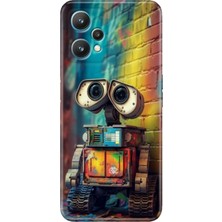 Grabono Realme 9 Pro Kılıf (RMX3472) Uyumlu Renkli Baskılı Desenli Robotic