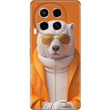 Grabono Tecno Camon 30 Kılıf (Cl6) Uyumlu Silikon Desenli Kapak Stil Bear