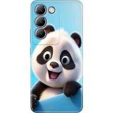 Grabono Vivo V30 Lite 6.67" Kılıf Desenli Baskı Özel Tasarım Silikon Panda