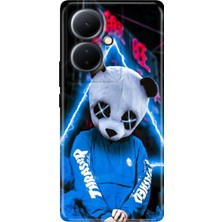 Grabono Vivo V29 Lite 5g Kılıf Renkli Desenli Özel Baskı Tasarım Silikon Cool Panda