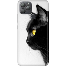 Grabono General Mobile Gm 22 Plus Kılıf Desenli Esnek Silikon Uv Kedi Bakışı