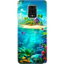 Grabono Xiaomi Redmi Note 9 Pro - 9s Kılıf Kılıf Renkli Esnek Silikon Temalı Desenli Tpu Island