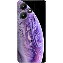 Grabono Infinix Hot 30 Kılıf Baskılı Esnek Silikon Kapak World