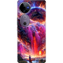 Grabono Vivo V40 Kılıf Desenli Temalı Esnek Silikon Gizemliülke