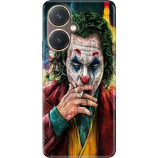 Grabono Vivo Y27 Kılıf Renkli Tpu Uv Baskılı Desenli Silikon Jokker