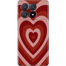 Grabono Xiaomi Poco X6 Pro Kılıf Kılıf Renkli Esnek Silikon Temalı Desenli Tpu Mat Kalp