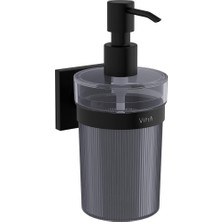 Vitra Root A4480736 Sıvı Sabunluk, Mat Siyah, Duvardan