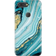 Grabono General Mobile Gm 9 Pro Kılıf Desenli Esnek Silikon Kapak Uv Simli Taş