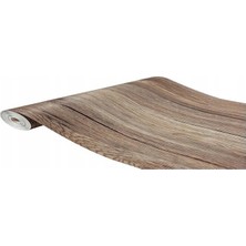 Ünal File Parke Desen Kahverengi Yer Muşambası 1,50 x 15 Metre Pvc Zemin Kaplaması Keçeli Yer Muşamba Mineflö