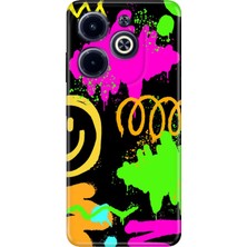 Grabono Infinix Hot 40 / Infinix Hot 40 Pro Kılıf Renkli Baskı Tpu Silikon Smile