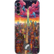 Grabono Reeder S19 Max Pro S Kılıf Renkli Desenli Tpu Lüks Baskılı Silikon Kapak Retro Newyork