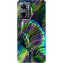 Grabono Xiaomi Redmi Note 11E Kılıf Renkli Özel Temalı Desenli Silikon Tpu Holographic