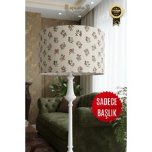 Antik Rose Lambader Başlığı Metal Kasnaklı