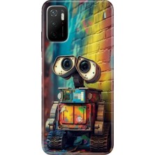 Grabono Xiaomi Redmi Note 11SE Kılıf Renkli Desenli Baskı Tasarım Silikon Robotic