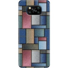 Grabono Xiaomi Poco X3 Nfc - X3 Pro Kılıf Kılıf Renkli Esnek Silikon Temalı Desenli Tpu Jean Pattern