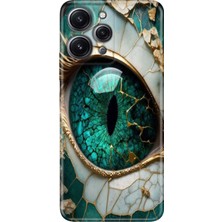 Grabono Xiaomi Redmi 12 Kılıf Renkli Desenli Baskı Silikon Uv Tanrıça Gözü