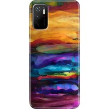 Grabono Xiaomi Redmi Note 11SE Kılıf Renkli Desenli Baskı Tasarım Silikon Sulu Boya