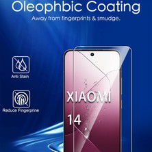 Elixem Xiaomi 14 Uyumlu 9H Düz Şeffaf Ekran Koruyucu Temperli Cam