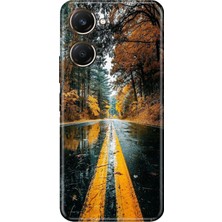 Grabono Vivo Y18 Kılıf Renkli Desenli Özel Tasarım Uv Baskı Silikon Kapak Korku Yolu