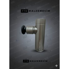 Klinik Tipi Ultra Güçlü 4 Başlıklı Masaj Tabancası Gümüş Renkli