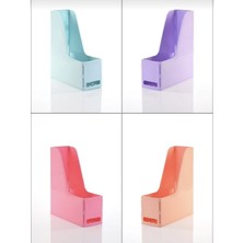 Alpa Store Ops Mg 101  Magazinlik 4'lü Set A4 Demonte Plastik Dikey Klasör Arşiv Kutusu Organizer Saklama