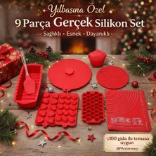 Silikon 9 Parça Yılbaşı Seti