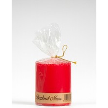 Tutku Home Silindir Mum 7 *7 Kırmızı