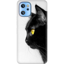 Grabono Reeder S19 Max Pro Kılıf Desenli Temalı Baskılı Silikon Kapak Kedi Bakışı