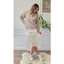 Dilvin 80428 Dantel Midi Etek