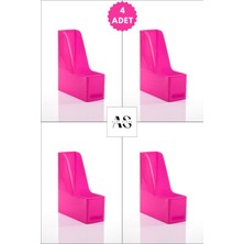 Alpa Store Ops Mg 101  Magazinlik 4'lü Set A4 Demonte Plastik Dikey Klasör Arşiv Kutusu Organizer Saklama