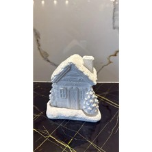 Tütsülük Seramik- Tütsü Ev- Bacalı-Boyanabilir-Dekoratif