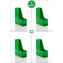 Alpa Store Ops Mg 101  Magazinlik 4'lü Set A4 Demonte Plastik Dikey Klasör Arşiv Kutusu Organizer Saklama