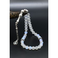 Prestige Gümüş Kuvars Taşlı 33'lük Tesbih Metal Püsküllü 8mm Küre Kesim 902505