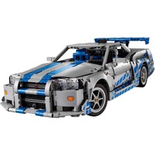 Sinerjim LEGO Technic Daha Hızlı Daha Öfkeli Nissan Skyline GT-R (R34) Araba 42210