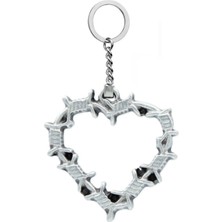 Herşey Nota Dikenli Kalp Anahtarlık