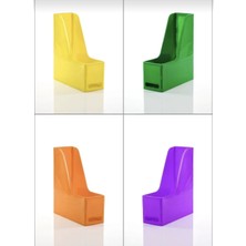 Alpa Store Ops Mg 101  Magazinlik 4'lü Set A4 Demonte Plastik Dikey Klasör Arşiv Kutusu Organizer Saklama