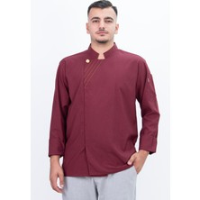 Dikiş Detay Şef Gömlek Aşçı Kıyafeti Chef Aşçı Forması