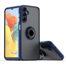 Gpack Samsung Galaxy A17 Uyumlu Kılıf Montreal Yüzüklü Mıknatıslı Silikon Lacivert