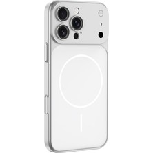 Gpack iPhone 14 Pro Uyumlu Kılıf Spark M-Safe Şarj Özellikli Kamera Korumalı Gümüş