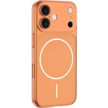 Gpack iPhone 16 Uyumlu Kılıf Spark M-Safe Şarj Özellikli Kamera Korumalı Turuncu