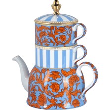 LuckyArt Zeflora Bone 3lu Çay Seti