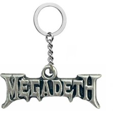 Herşey Nota Megadeth Anahtarlık – Metal Rock Müzik Grubu Logolu Unisex Aksesuar