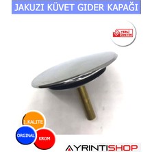 AYRINTISHOP Ayrıntishop Otomatik Jakuzi Küvet Gider Kapağı 1 Adet
