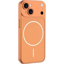 Gpack iPhone 14 Uyumlu Kılıf Spark M-Safe Şarj Özellikli Kamera Korumalı Turuncu