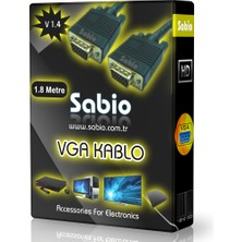 Sabio 1.8 Metre Kalın VGA Kablo Yüksek Kalite