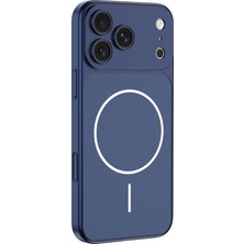 Gpack iPhone 17 Pro Max Uyumlu Kılıf Spark M-Safe Şarj Özellikli Kamera Korumalı Mavi